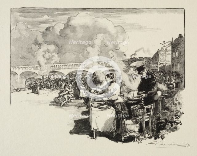 Debarcadère des bateaux-omnibus. Creator: Auguste Louis Lepère (French, 1849-1918).