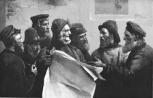 '"Debate on the Fisheries Question"; from the picture by W.Llewellyn. 1890. Creator: Unknown