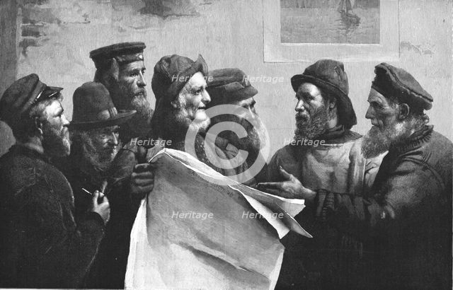 ''"Debate on the Fisheries Question"; from the picture by W.Llewellyn.', 1890. Creator: Unknown.