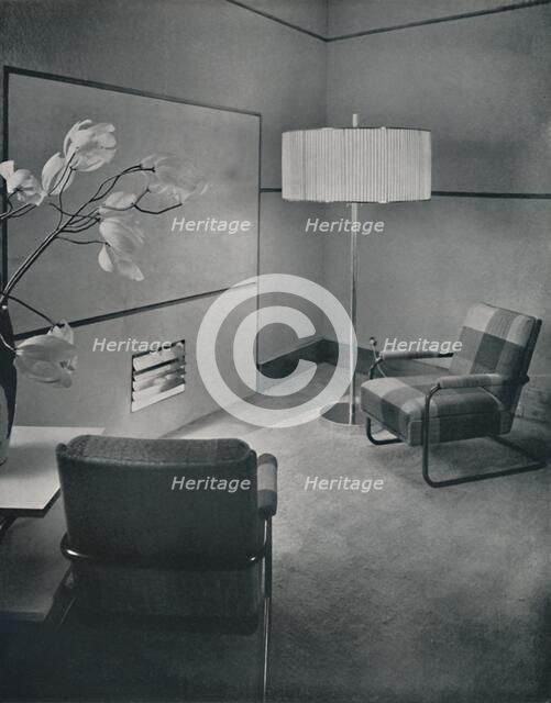 'Debates studio at Broadcasting House, London', 1933. Artist: Unknown.