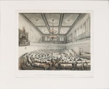 Debating Chamber of the House of Deputies of Austria, Vienna, c1865. Creator: Czerny; Ludwig (1821-1889)