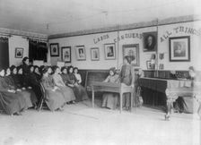 Debating class, Carlisle Indian School, Carlisle, Pennsylvania, 1901. Creator: Frances Benjamin Johnston