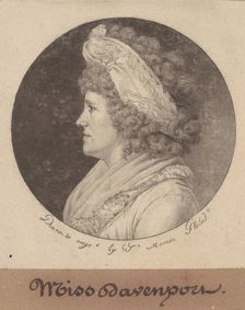 Debby Davenport, 1798. Creator: Charles Balthazar Julien Févret de Saint-Mémin
