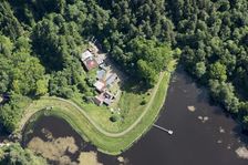 Debdon Sawmill and Power House, Debdon Lake, Northumberland, 2018. Creator: Historic England