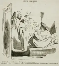 Debine orientale, 1861. Creator: Félicien Rops