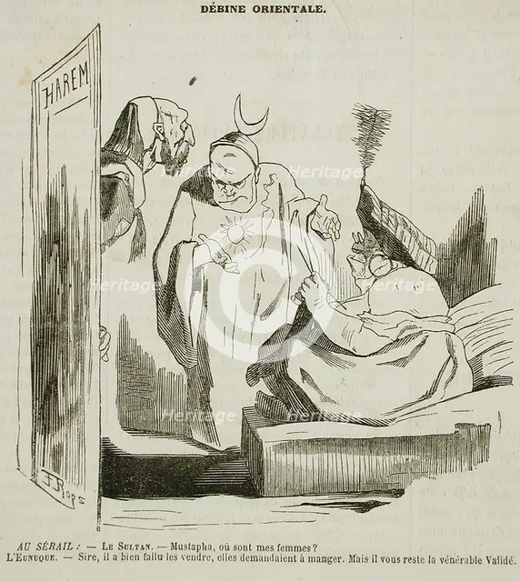Debine orientale, 1861. Creator: Félicien Rops.