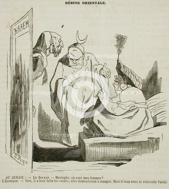 Debine orientale, 1861. Creator: Félicien Rops.