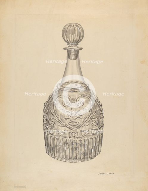 Decanter, 1935/1942. Creator: John Dana.