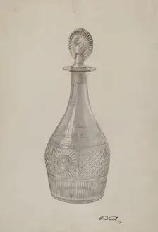 Decanter, 1935/1942. Creator: Paul Ward