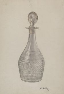 Decanter, 1935/1942. Creator: Paul Ward