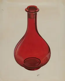 Decanter and Stopper, c. 1936. Creator: Edward White