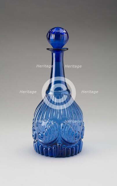 Decanter, c. 1830s. Creator: Boston and Sandwich Glass Company.