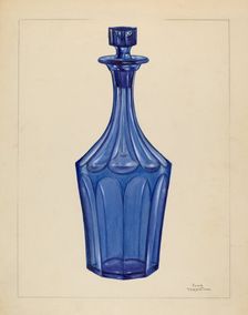 Decanter, c. 1936. Creator: John Tarantino