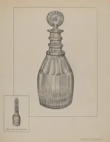Decanter, c. 1937. Creator: Francis Law Durand