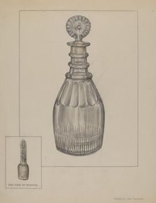 Decanter, c. 1937. Creator: Francis Law Durand