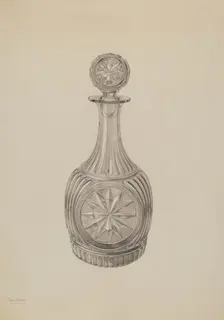 Decanter, c. 1938. Creator: Charles Caseau