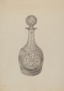 Decanter, c. 1938. Creator: Charles Caseau