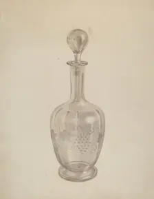 Decanter, c. 1938. Creator: Michael Fenga