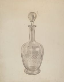 Decanter, c. 1938. Creator: Michael Fenga