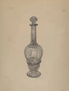 Decanter, c. 1940. Creator: George Yanosko