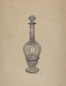 Decanter, c. 1940. Creator: George Yanosko