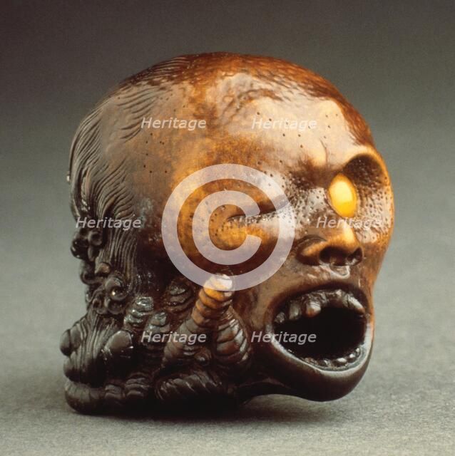 Decapitated Woman's Head, 19th century. Creator: Unknown.