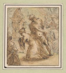 Decapitation of a saint (St Catherine?), 1600-1650. Creator: François Perrier