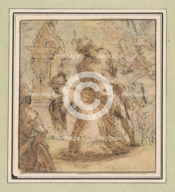 Decapitation of a saint (St Catherine?), 1600-1650. Creator: François Perrier.