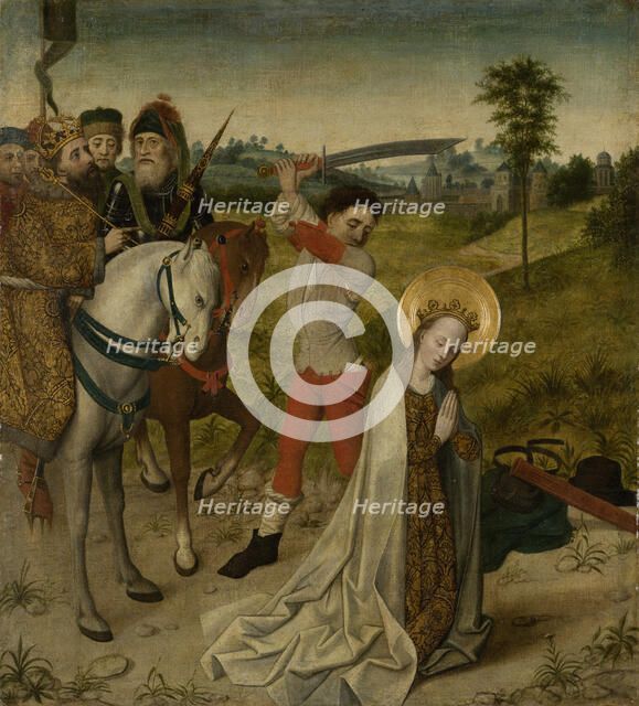 Decapitation of St Catherine, c1470-1480. Creator: Cologne Master.