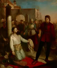 Decapitation of Samuel Zborowski, 1854. Creator: Wladyslaw Luszczkiewicz
