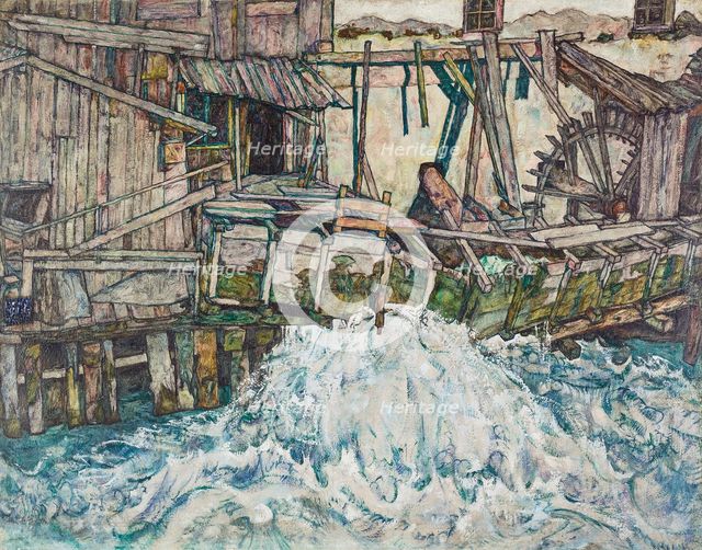 Decaying Mill (Mountain Mill), 1916. Creator: Egon Schiele.