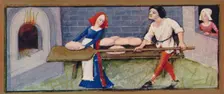 December - baking, 15th century, (1939). Creators: Robinet Testard, Jean Bourdichon