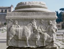 Decennalia base, The Forum, Rome, Italy 4th century (2000). Creator: Unknown