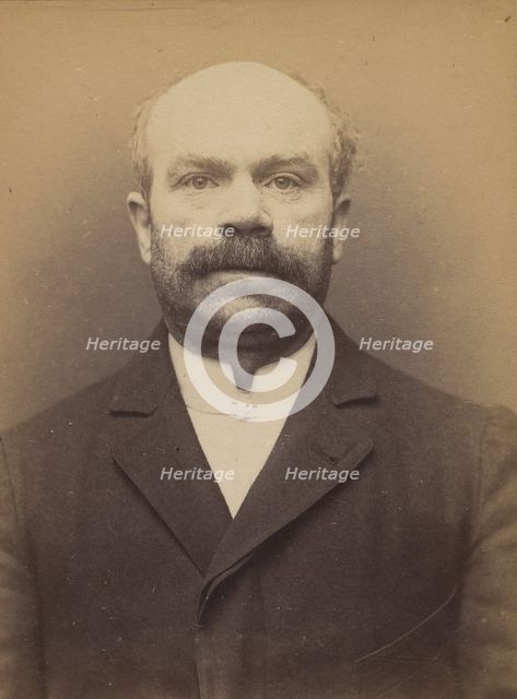 Decker. Jacques. 43 ans, né à Grodeskersheim (Bas-Rhin). Tailleur d'habits. Anarchiste. 9/..., 1894. Creator: Alphonse Bertillon.