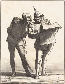 Décidément on ne peut pas..., 1870. Creator: Honore Daumier
