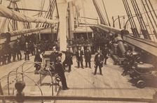Deck of U.S. Ship Vermont, ca. 1863. Creator: Henry P. Moore