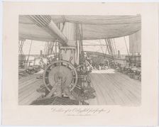 Deck of a Warship, ca. 1833. Creator: CW Eckersberg