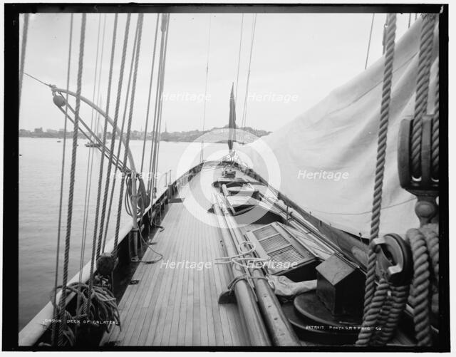 Deck of Galatea, 1886. Creator: Unknown.