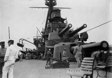 Deck on "MINAS GERAES", between c1910 and c1915. Creator: Bain News Service