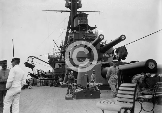 Deck on "MINAS GERAES", between c1910 and c1915. Creator: Bain News Service.