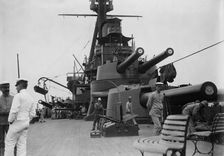 Deck on "MINAS GERAES", between c1910 and c1915. Creator: Bain News Service