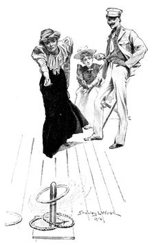 Deck-quoits, 1895. Creator: Stanley Llewellyn Wood