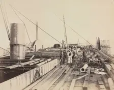 Deck Scene of the Great Eastern, 1857. Creator: Robert Howlett (British, 1831-1858)