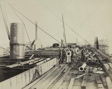 Deck Scene of the Great Eastern, 1857. Creator: Robert Howlett (British, 1831-1858)
