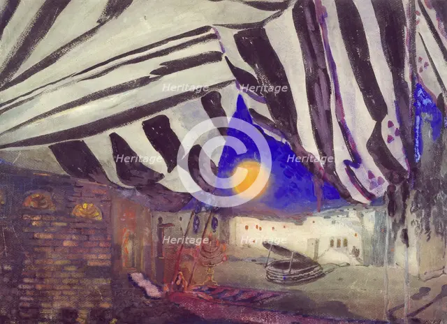 Decor for 'La Tragedie de Salome', 1912. Artist: Leon Bakst.