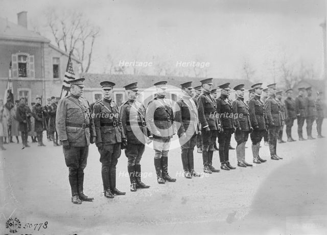 Decorated American generals, 14 Jan 1919. Creator: Bain News Service.