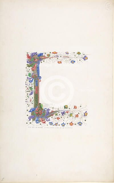 Decorated Border, 1830-62. Creator: Freeman Gage Delamotte.