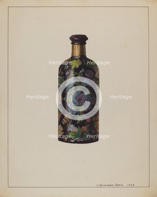 Decorated Bottle, 1937. Creator: J. Howard Iams.