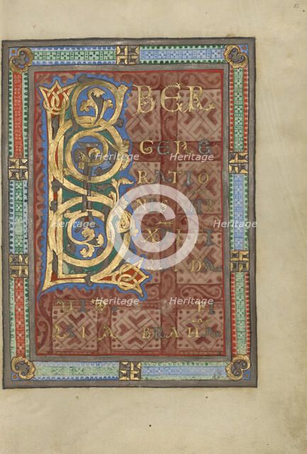 Decorated Incipit Page; Gospel Book, about 1120-1140. Creator: Unknown.