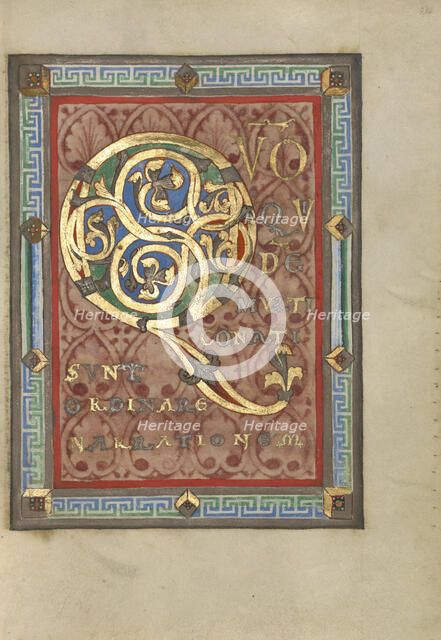 Decorated Incipit Page; Gospel Book, about 1120-1140. Creator: Unknown.